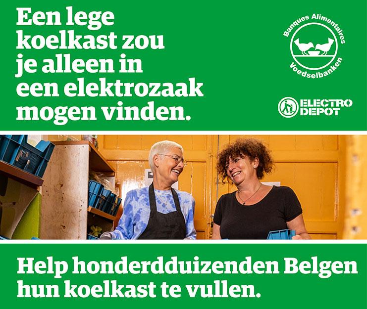 Vanaf 22 juli startte een sensibiliserings- en inzamelactie ten voordele van De  Voedselbanken  bij ELECTRO DEPOT.