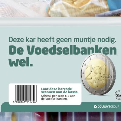 Colruyt Group maakt winkelkar één maand betalend